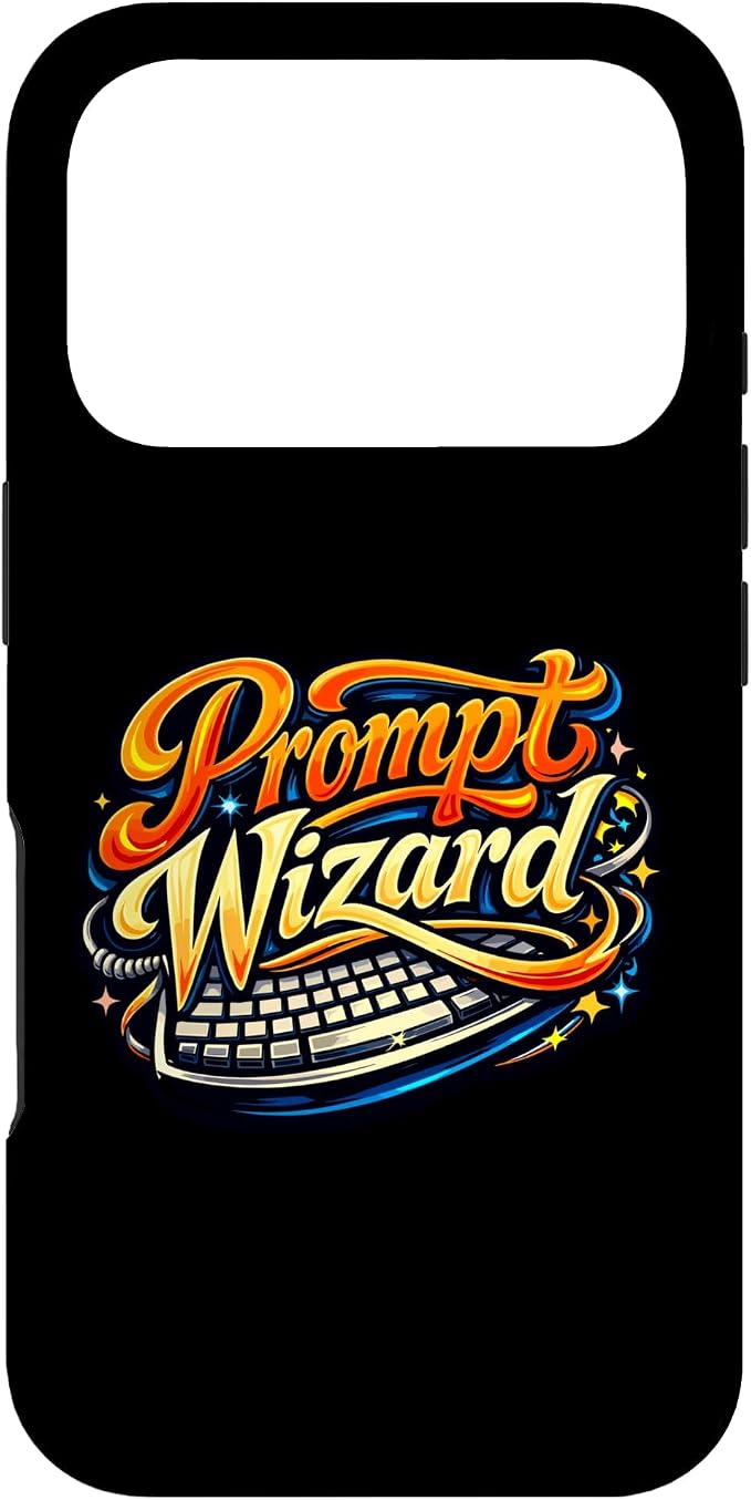 Prompt Wizard AI Retro Keyboard Case for iPhone 17 Pro by Unknown