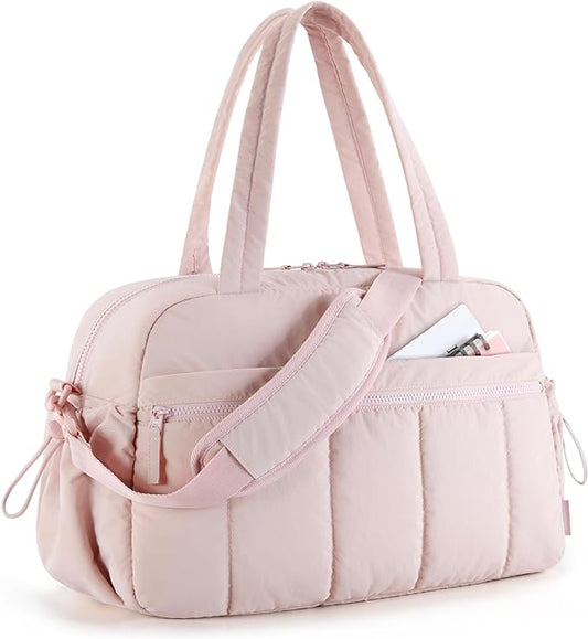 BAGSMART Duffle Bag for Travel, Gym Bag for Women, Weekender Carry on Bag | PVC Wet Pocket, Airline Approved Personal Carry-on Size, Fits Under-seat, One Bag for Gym, Travel, Hospital, Overnight by BAGSMART