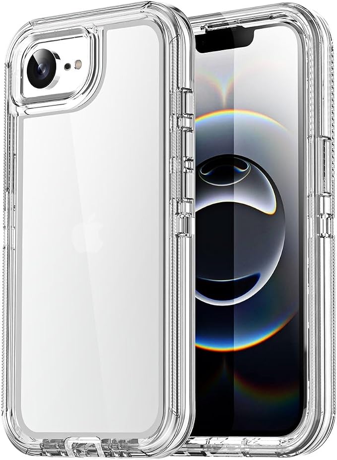 AICase for iphone 17e Case/iphone 16e Case Clear 2026 3 in 1 Heavy Duty Drop Protection Full Body Rugged Shockproof/Dust Proof 3-Layer Military Protective Tough Durable Cover for iphone 17E/16E 6.1"_1 by AICase