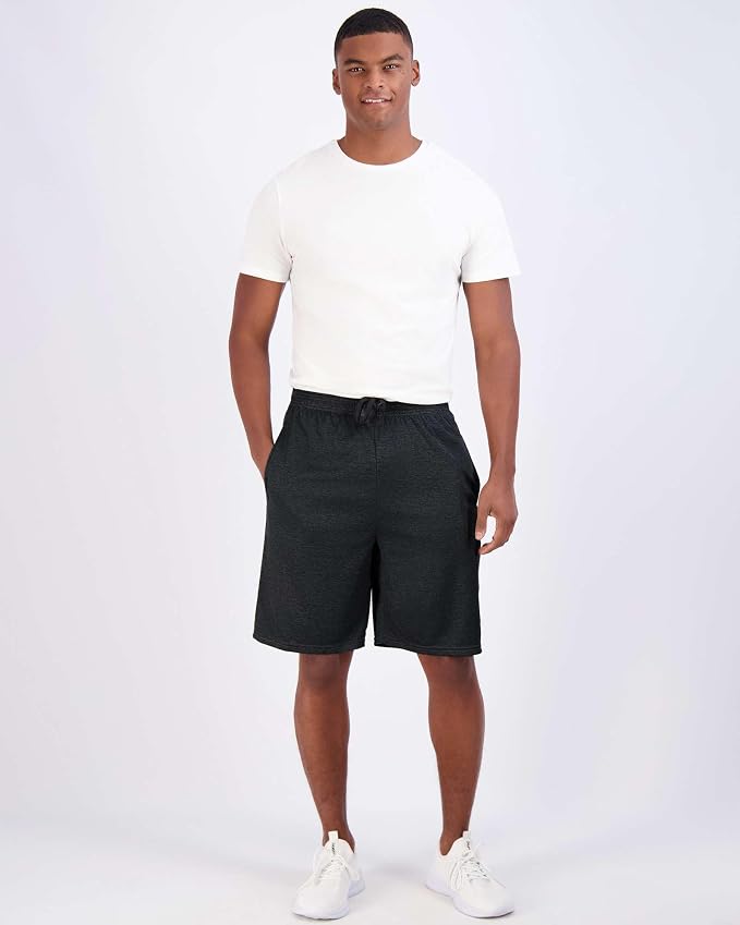 5 Pack Men's Mesh Shorts Athletic Basketball Sports Gym Workout Pockets | Cooling Moisture-Wicking, 9", Long, Quick-Dry, Breathable, Elastic Drawstring Waistband. Running, Exercise, Soccer, Training. - Image 8