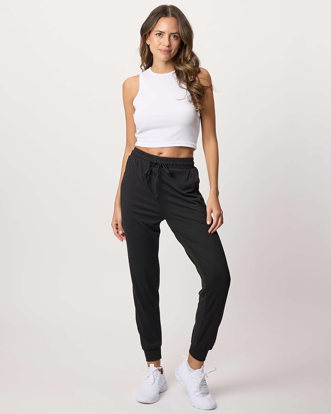 3 Pack Women's Lounge Joggers Sweatpant Active Athletic Yoga Workout Pocket | Available in Plus Size, Ladies Casual, Drawstring Gym Pants, Sleep Bottoms, Hiking, Running, Fitness, Exercise, Pajama, Soft - Image 6
