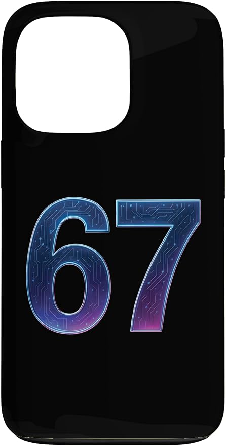 67 Meme Ai Quantum Number 67th Six Seven Tech Digital Future Case for iPhone 13 Pro by Unknown