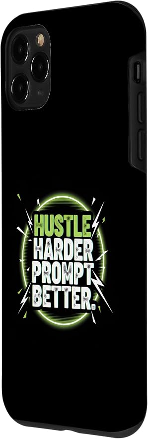 Hustle Harder Prompt Better AI Artificial Intelligence Case for iPhone 11 Pro - Image 2