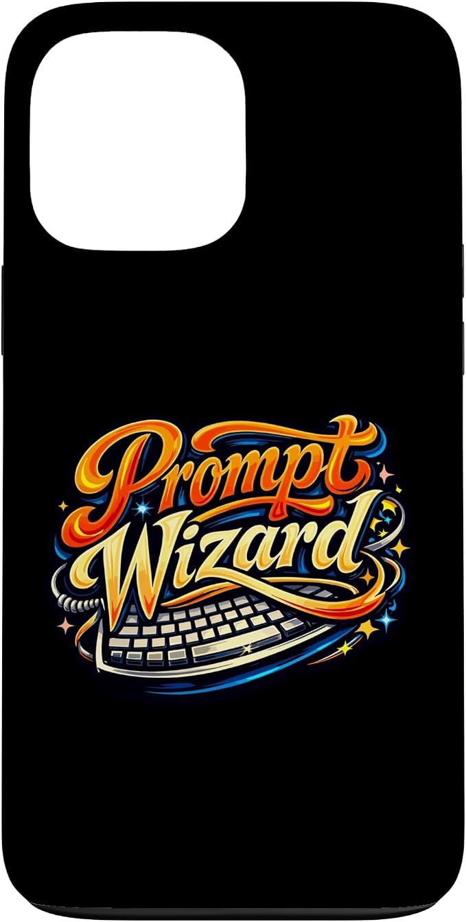 Prompt Wizard AI Retro Keyboard Case for iPhone 13 Pro Max by Unknown