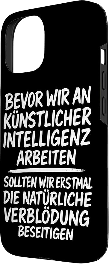 Fix Stupidity First – AI Can Wait Case for iPhone 15 - Image 2
