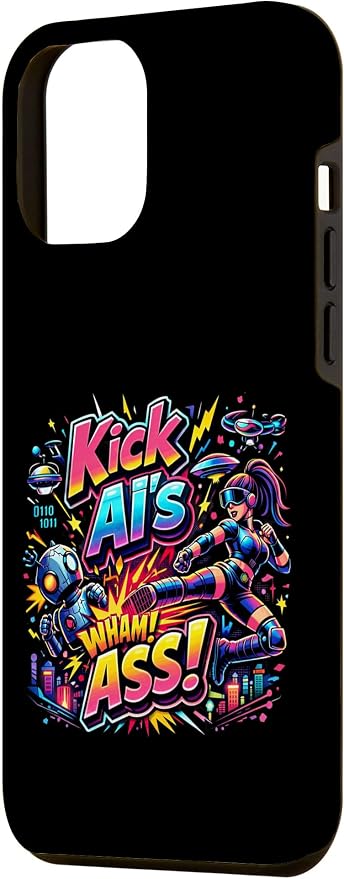 Tech Human vs AI Case for iPhone 12 Pro Max - Image 2
