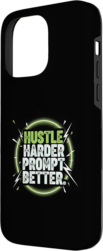 Hustle Harder Prompt Better AI Artificial Intelligence Case for iPhone 14 Pro Max - Image 2