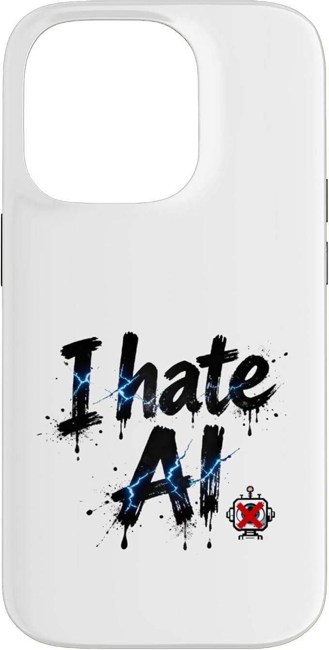 I Hate Ai Case for iPhone 14 Pro by Unknown