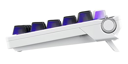 ROG Azoth X 75% custom gaming keyboard, hot-swappable Storm V2 Switches, gasket mount, dampening foam, FR4 plate, south-facing PCB, tri-mode connection, OLED display, control knob, wrist rest, Mac - Image 6