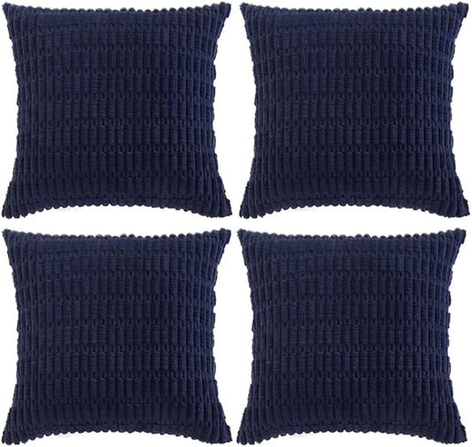 Fancy Homi 4 Packs Decorative Throw Pillow Covers for Living Room Couch Bed, Modern Farmhouse Boho Home Décor Accent Cushion Case, 14" x 14", Dark Gray by Fancy+Homi