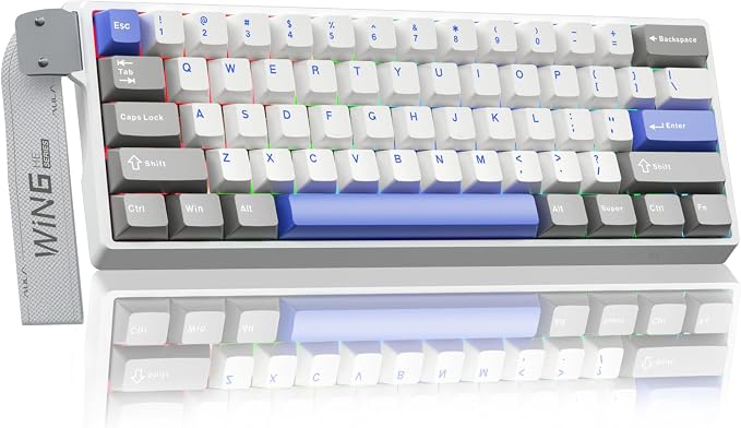 AULA WIN60 HE MAX - 60% Mechanical Gaming Keyboard Wired, Hall Effect Magnetic Switches Hot Swappable, Adjustable Actuation Rapid Trigger Mode, 8000 Hz Polling Rate, 60 Percent Keyboard Compact Design by CORBOBO