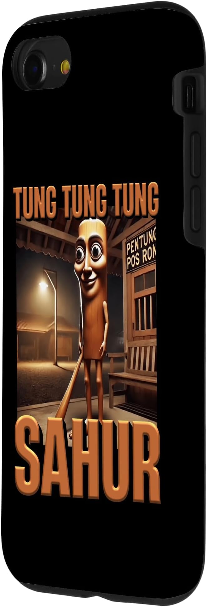 Internet Hilarious Meme AI Character Tung Tung Tung Sahur Case for iPhone SE (2020) / 7/8 - Image 2