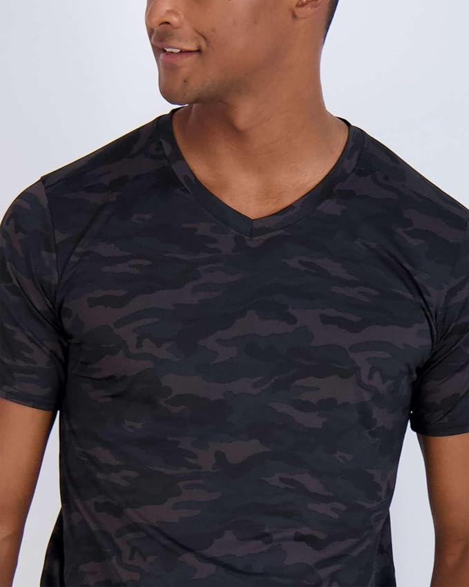 5 Pack Men's Dry Fit V Neck Gym Workout T Shirts Athletic Moisture Wicking | Cooling, Quick Dry, Breathable, Short Sleeve, Exercise, Cycling, Sports, Outdoor, Fitness, Golf, Crossfit, Hiking, Tennis - Image 5