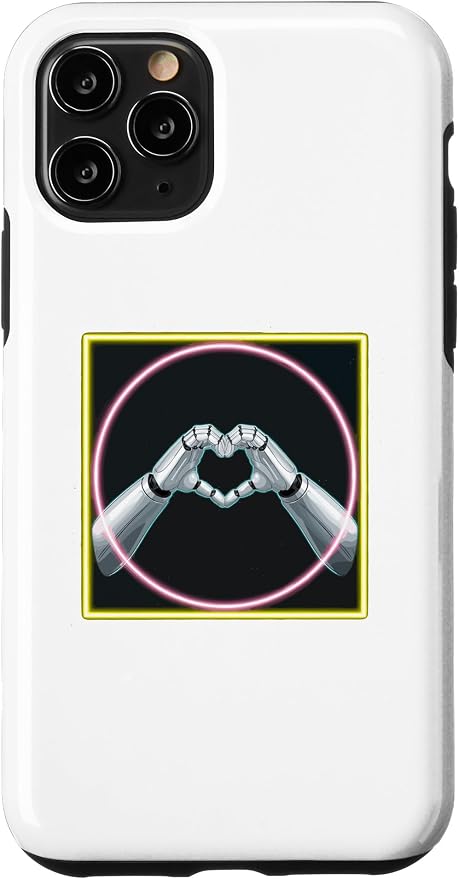 iPhone 11 Pro Hand Heart AI Robot | Hands Robot Shirt Case by Unknown