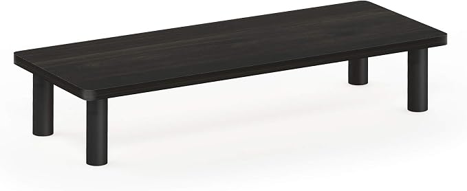 Furinno Turn-N-Tube Monitor Stand Riser, 23.6"W Rectangle Monitor Riser, Laptop Stand for Desk, Office Desk Accessories, Desk Organizers and Accessories, Toolless Assembly, Espresso - Image 5