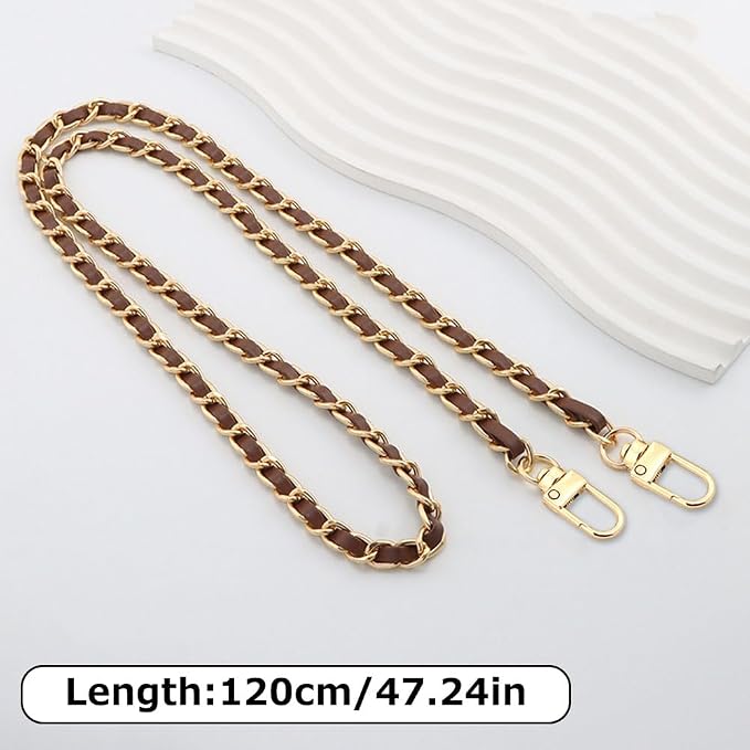 Phone Crossbody Chain Cell Phone Lanyard,Universal Leather+Metal Shouder Strap with Phone Tether Patches (L) - Image 3