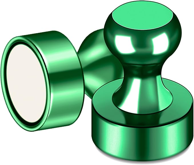 LOVIMAG Fridge Magnets 20Pcs, Magnet for Refrigerator Whiteboard, Green | Small Strong Neodymium Metal Cute Push Pin for Classroom, Kitchen, Accessories Decorative, Office, Calendar - Image 8