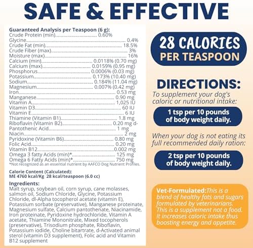 Under the Weather Pet Electrolytes Ready Cal Plus Gel for Dogs | Vet-Formulated High-Calorie Supplement for Dog & Puppy | Provides Essential Calories & Promotes Weight Gain | 3.5 Oz Tube Pack - Image 6