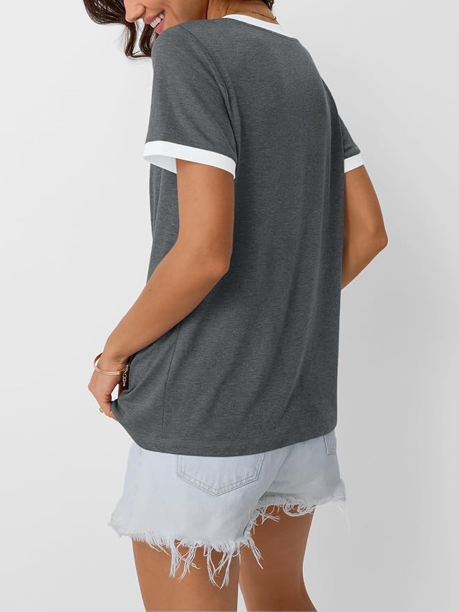 AUTOMET Womens Short Sleeve T-Shirts Summer Tops Casual Soft Tunic V Neck Basic Workout Clothes Spring Fashion Outfits 2026 - Image 3