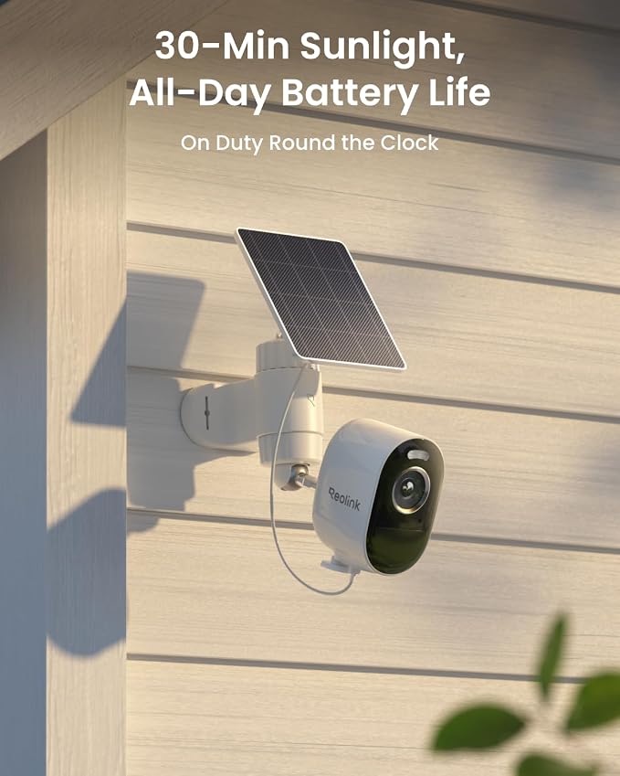 REOLINK 3K 5MP HD Security Camera System No Subscription 4 Pack | Up to 1TB Local Storage, 2.4/5 GHz WiFi, Solar/Battery Powered, Smart Detection, Motion Spotlight, No Monthly Fee - Image 4