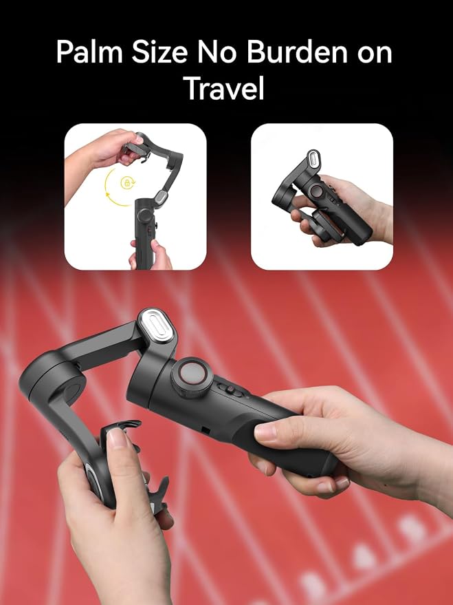 AOCHUAN Gimbal Stabilizer for Smartphone with AI Tracking Sensor, Gimbal with Focus Wheel for Phone/Android, Phone Stabilizer with 7.0 Anti-Shake for Video Recording-Smart XE AI - Image 7