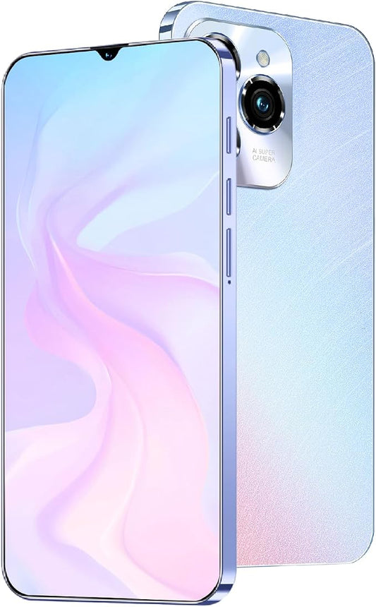 Unlock Phone, 4G Network Android Phone, 6.3-inch Screen, 2GB RAM+16GB ROM/TF 128GB, Dual SIM Cards, Dual Cameras, Suitable for Novice Users (83white) by Unknown