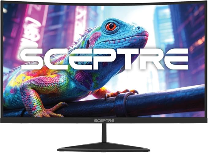 New! Sceptre 27-inch Curved Gaming Monitor 1080p 1500R up to 250Hz DisplayPort x2 HDMI x2 100% sRGB 1ms Build-in Speakers, Machine Black 2027 (C275B-FW250G Series) - Image 2
