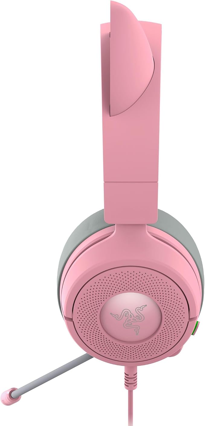 Razer Kraken Kitty V3 X Wired Gaming Headset, Kitty Ears, Pink | HyperClear Cardioid Mic, 40 mm Drivers, 7.1 Surround Sound, Comfy Ear Cushions, Cross-Platform via 3.5mm PC, PS5, Xbox - Image 10