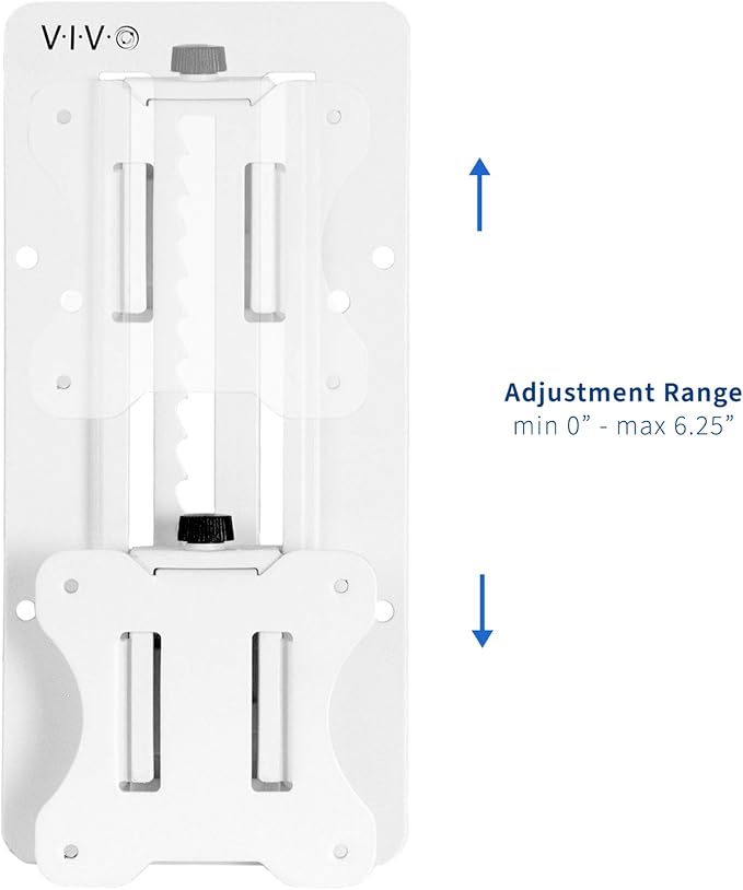 VIVO Height Adjustable VESA Adapter for Single 13 to 27 inch Monitor, Accessory Bracket Kit for Individual Screen, White, STAND-VAD3W - Image 3
