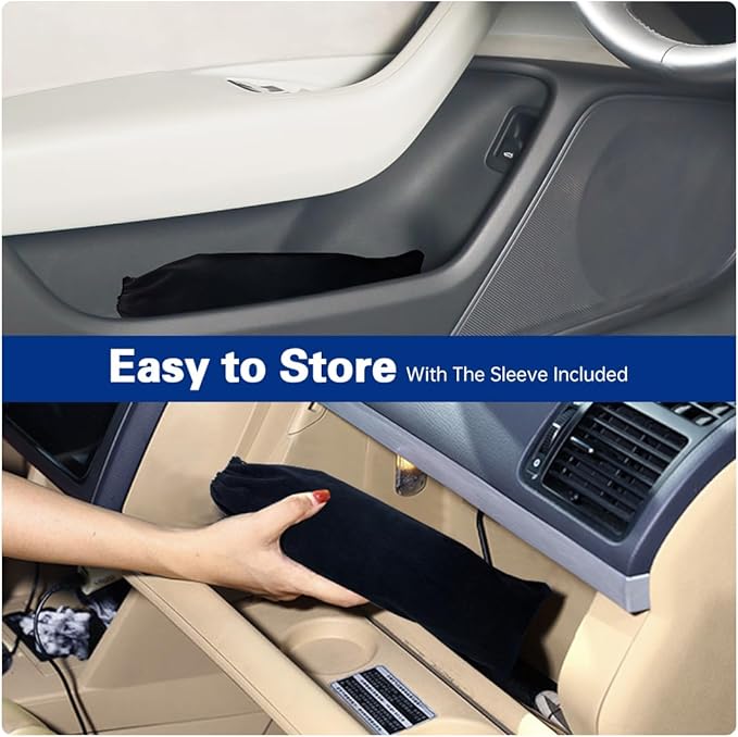 2026 Windshield Sun Shade Umbrella, Foldable Car Umbrella Sunshade with UV Block Car Front Window (Heat Insulation Protection) for Auto Windshield Covers Blackout Trucks Cars (Large) - Image 4