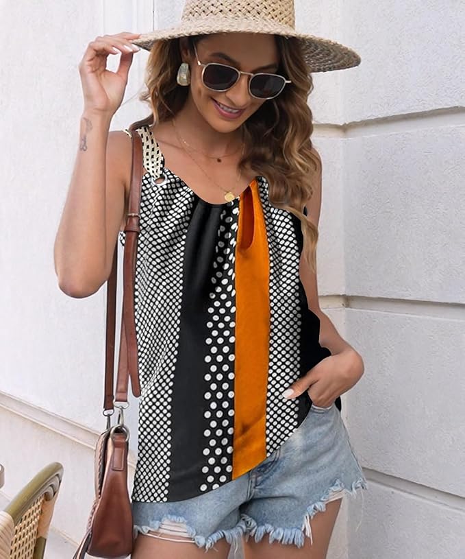 Disamer Womens Tank Tops 2026 Loose Fit Casual Summer Spaghetti Strap Trendy Spring Cute Lace Sleeveless T Shirts - Image 2