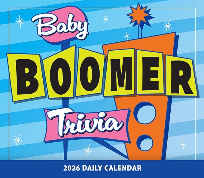 Baby Boomer Trivia 2026 Daily Desk Calendar: Boxed Page-a-Day Fun Facts & Quiz Calendar with Day-to-Day Nostalgic Questions, Pop Culture & Throwback Challenges - Image 2