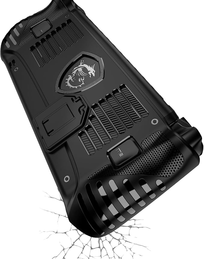 Case for MSI Claw 8 AI+(2025),TPU Grip Protective Cover for MSI Claw 8 AI+ A2VM Handheld Gaming,Soft Back Case with Kickstand for MSI Claw 8 AI+(Black) - Image 3