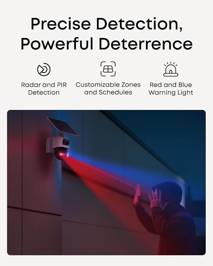 eufy Security eufyCam S4 2-Cam Kit, 4K Solar Wireless Outdoor Security System,3-Lens Bullet-PTZ cam, 360° Coverage,Cross-Cam Track, AI Facial Recognition, 8X Zoom,0 Monthly Fee,Expandable up to 16TB - Image 9