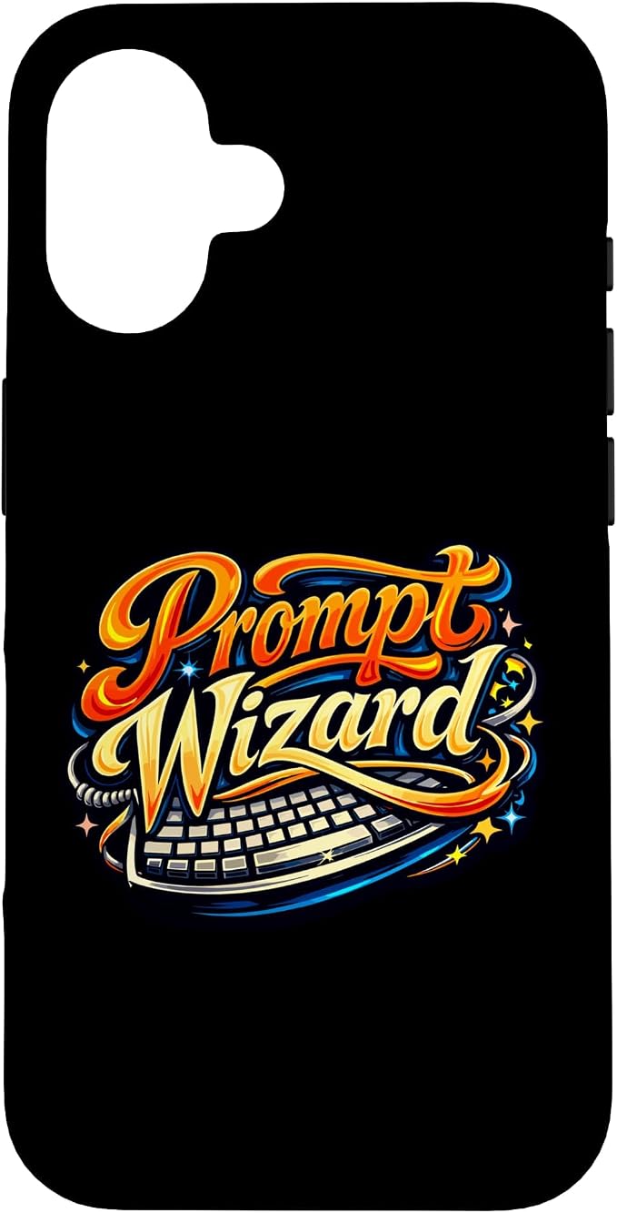 Prompt Wizard AI Retro Keyboard Case for iPhone 16 by Unknown