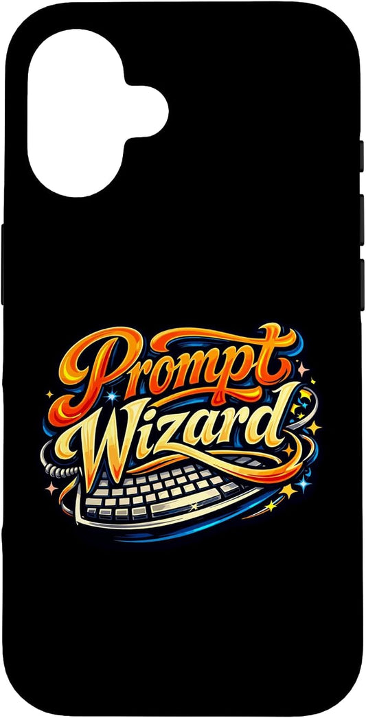 Prompt Wizard AI Retro Keyboard Case for iPhone 16 by Unknown