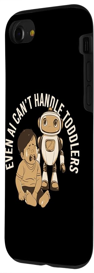 Even AI Cant Handle Toddlers Mom Artificial Intelligence Case for iPhone SE (2020) / 7/8 - Image 2