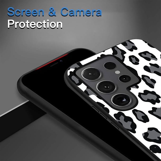 Designed for Galaxy S25 Ultra Phone Case,Slim Silicone Shockproof Protective Case for Galaxy S25 Ultra 6.8 inch,Leopard Print - Image 5