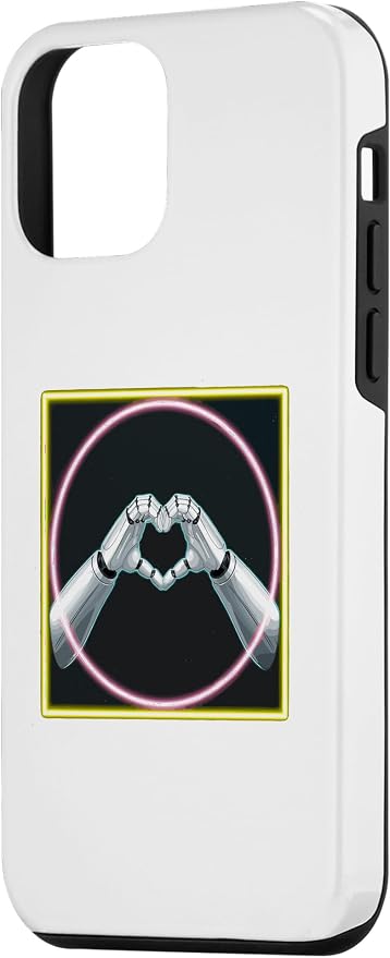 iPhone 12 mini Hand Heart AI Robot | Hands Robot Shirt Case - Image 2