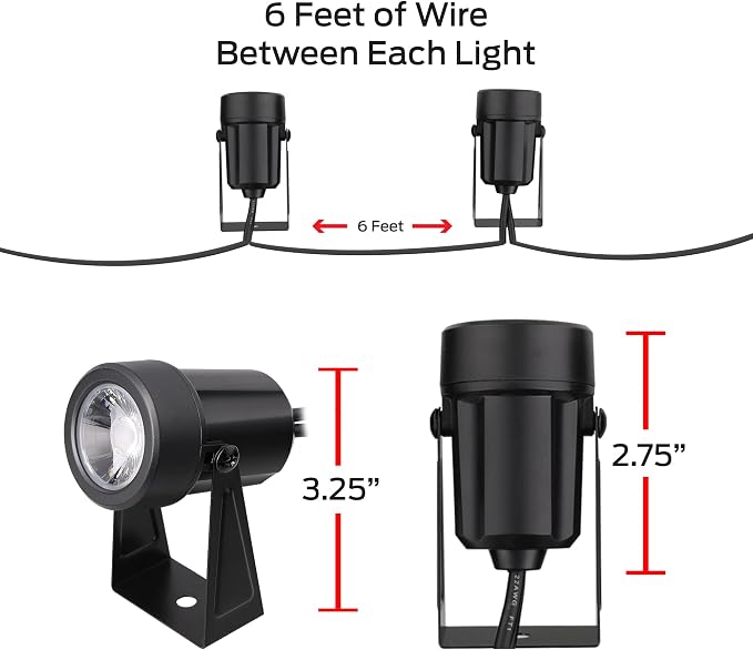 Monster Smart Outdoor RGB+IC+WW Spotlights 2 Pack, Dimmable LEDs, Sound Reactive, IP44 Water & Weather Resistant, Compatible with Alexa, Siri, Google Home, Monster App, Razer Chroma, Voice Controlled - Image 7
