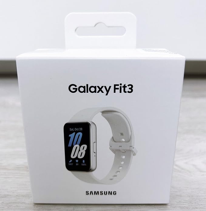 SAMSUNG Galaxy FIT 3 [2024] 1.6" AMOLED Display | Up to 13 Days of Battery Life | Over 100 Watch Faces | Over 100 Workout Modes | International Model - (Silver) by Unknown