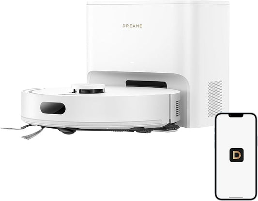 dreame D20 Air Plus Robot Vacuum and Mop, 20,000Pa Powerful Suction | 120-Day Self-Emptying with 4L Dust Bag, Anti-Tangling Tech, Edge-to-Corner Cleaning, Deep Carpet Cleaning, 360° Navigation by Unknown