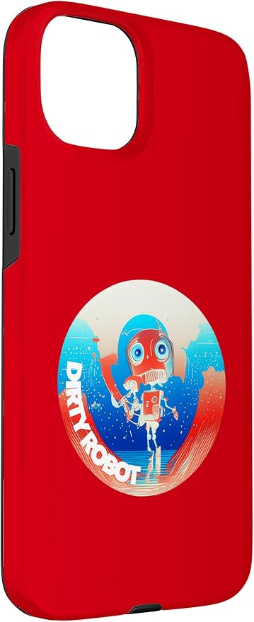 Dirty Robot my computer friend brand AI computing code cobot Case for iPhone 15 Plus - Image 3
