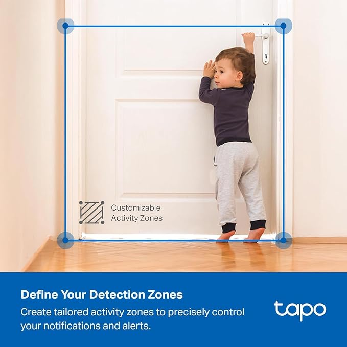Tapo 2K Indoor/Outdoor Wired Security Camera - Works as a Baby Monitor & Pet Camera, Person/Motion/Baby Cry Detection, 2-Way Audio, Siren, Subscription-Free SD Storage or Optional Cloud, C113 (2-Pack) - Image 6