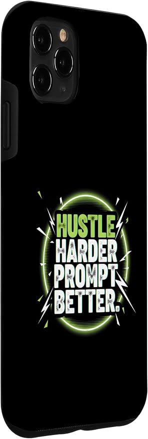 Hustle Harder Prompt Better AI Artificial Intelligence Case for iPhone 11 Pro Max - Image 3