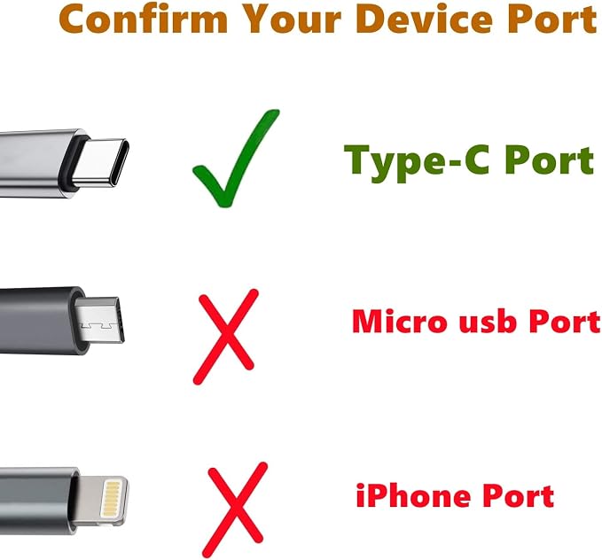 Type USB C Cell Phone Fan for iPhone Series 15, 15 Plus,15 Pro, 15 Pro Max, 16,16 Plus, 16 Pro, 16 Pro Max, for Samsung Galaxy S Series, A1/A2/A3/A5 Series, M1/M3/M5, Note Serie (Color x6) - Image 2