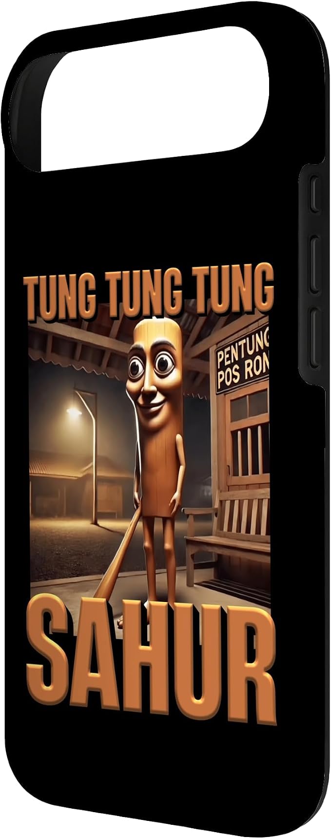 Internet Hilarious Meme AI Character Tung Tung Tung Sahur Case for iPhone Air - Image 3
