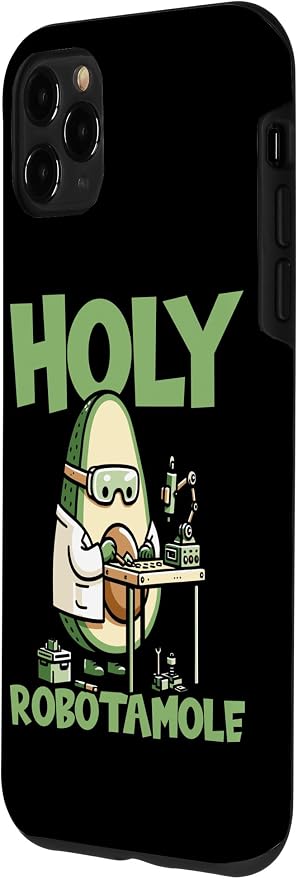 iPhone 11 Pro Max Robots Artificial - Ai Robotics Avocado Holy Robotamole Case - Image 2