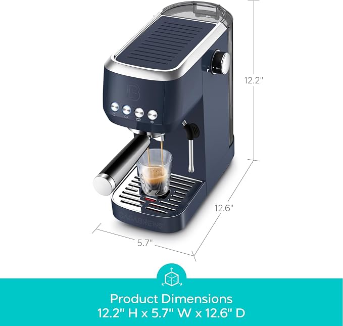 CASABREWS 3700 Essential Espresso Machine, Stainless Steel Espresso Maker | 20-Bar Italian Pump, Powerful Steam Wand, 43.9oz Removable Water Tank, Compact Espresso Maker for Home, Cappuccino & Latte - Image 7