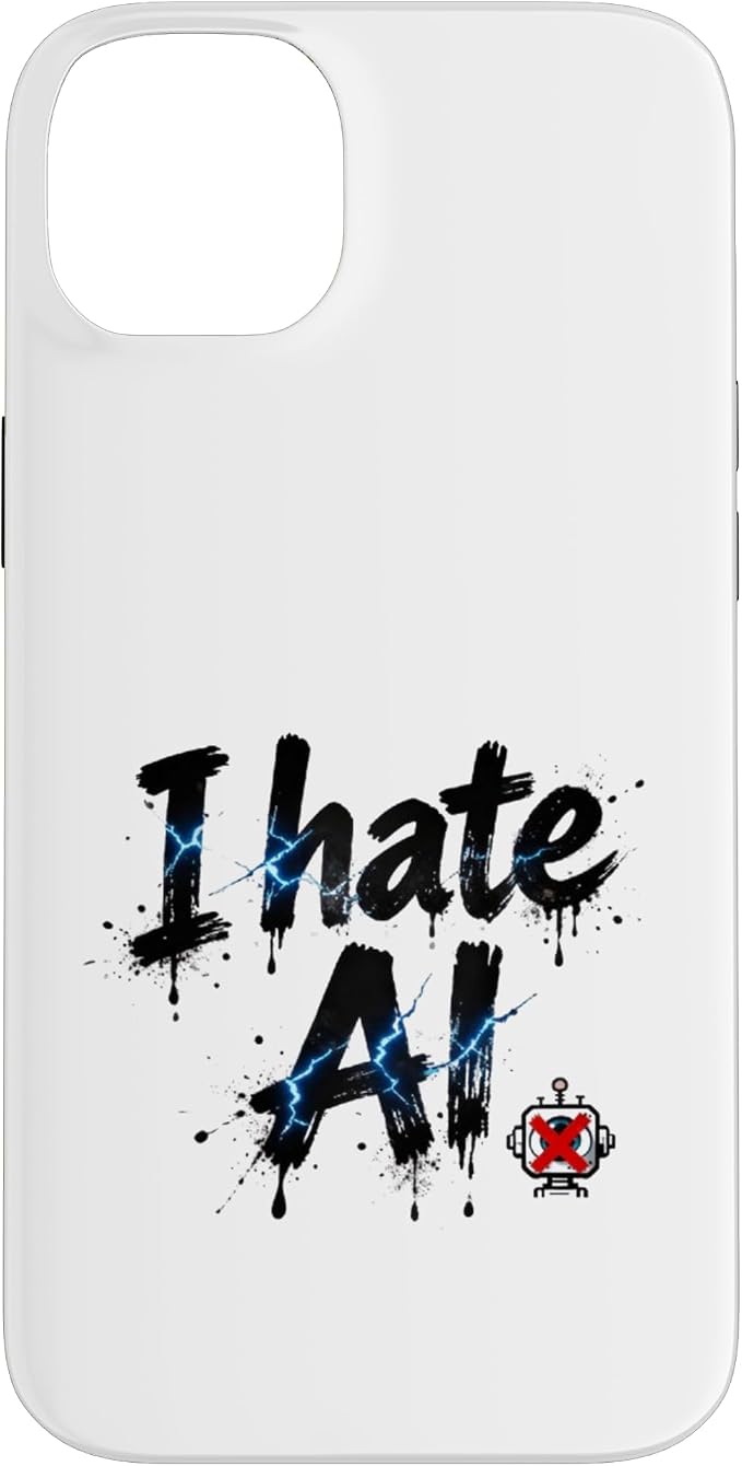 I Hate Ai Case for iPhone 14 Plus by Unknown